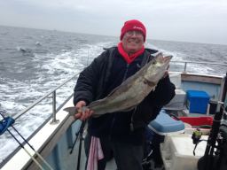 Angler holding up a Pollack